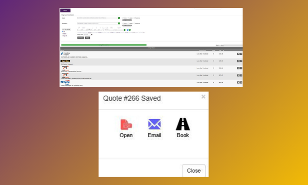 LTL Quoting, Booking and Tracking System